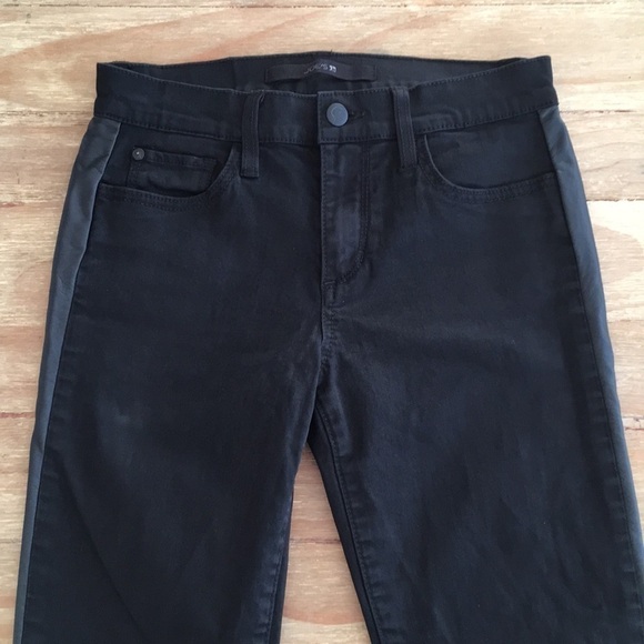 JOES JEANS Black THE SKINNY Faux Leather Tuxedo - Picture 2 of 5